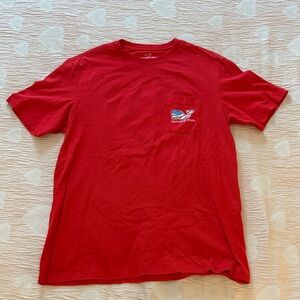 Vineyard Vines Men's Bright Red Short Sleeve Tee